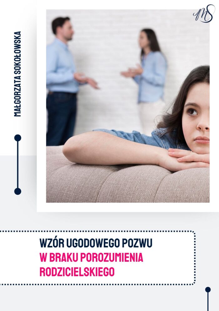 Wzór ugodowego pozwu o rozwód w braku porozumienia rodzicielskiego.